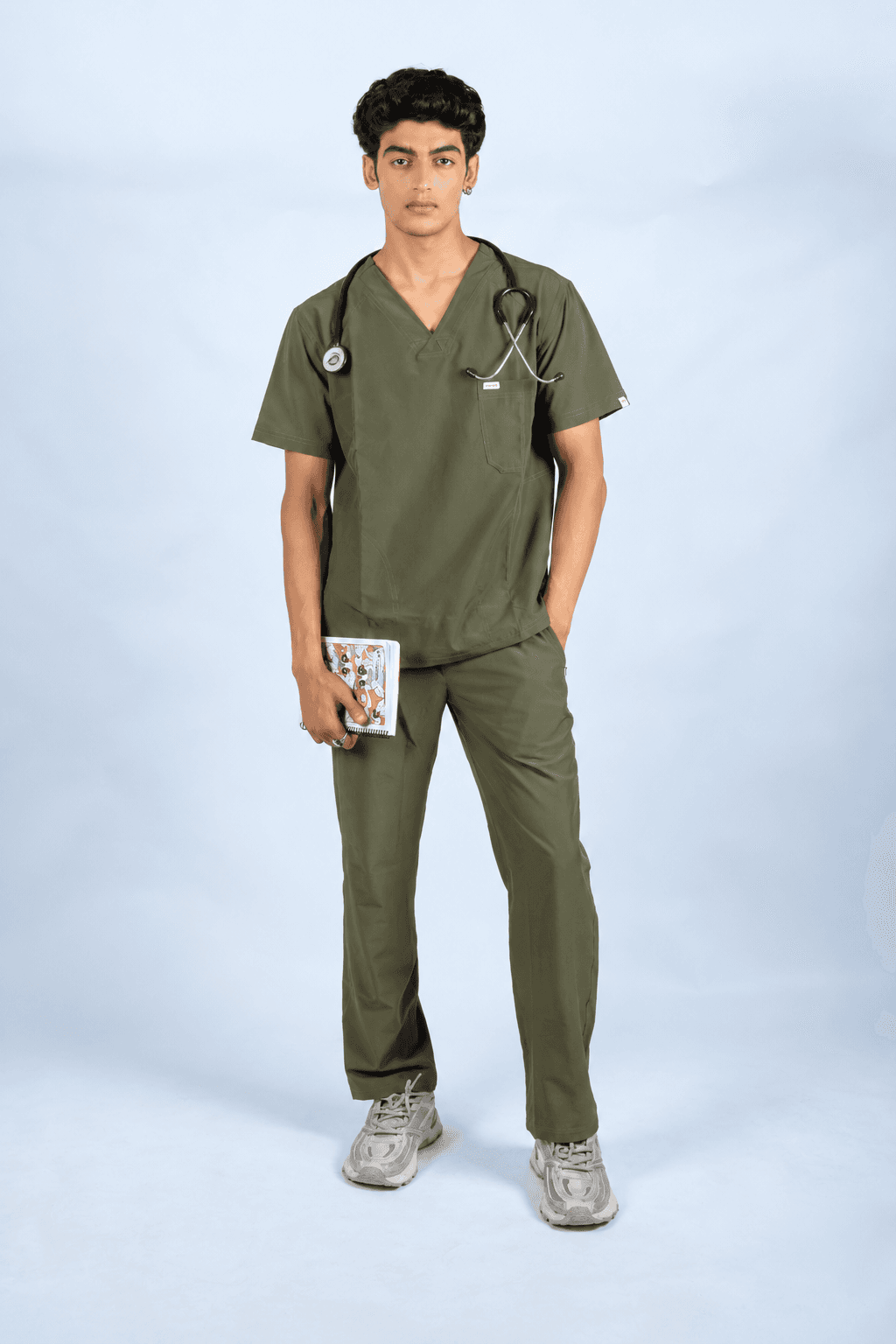 Men’s Athletic Scrub Set – Mediterranean Olive