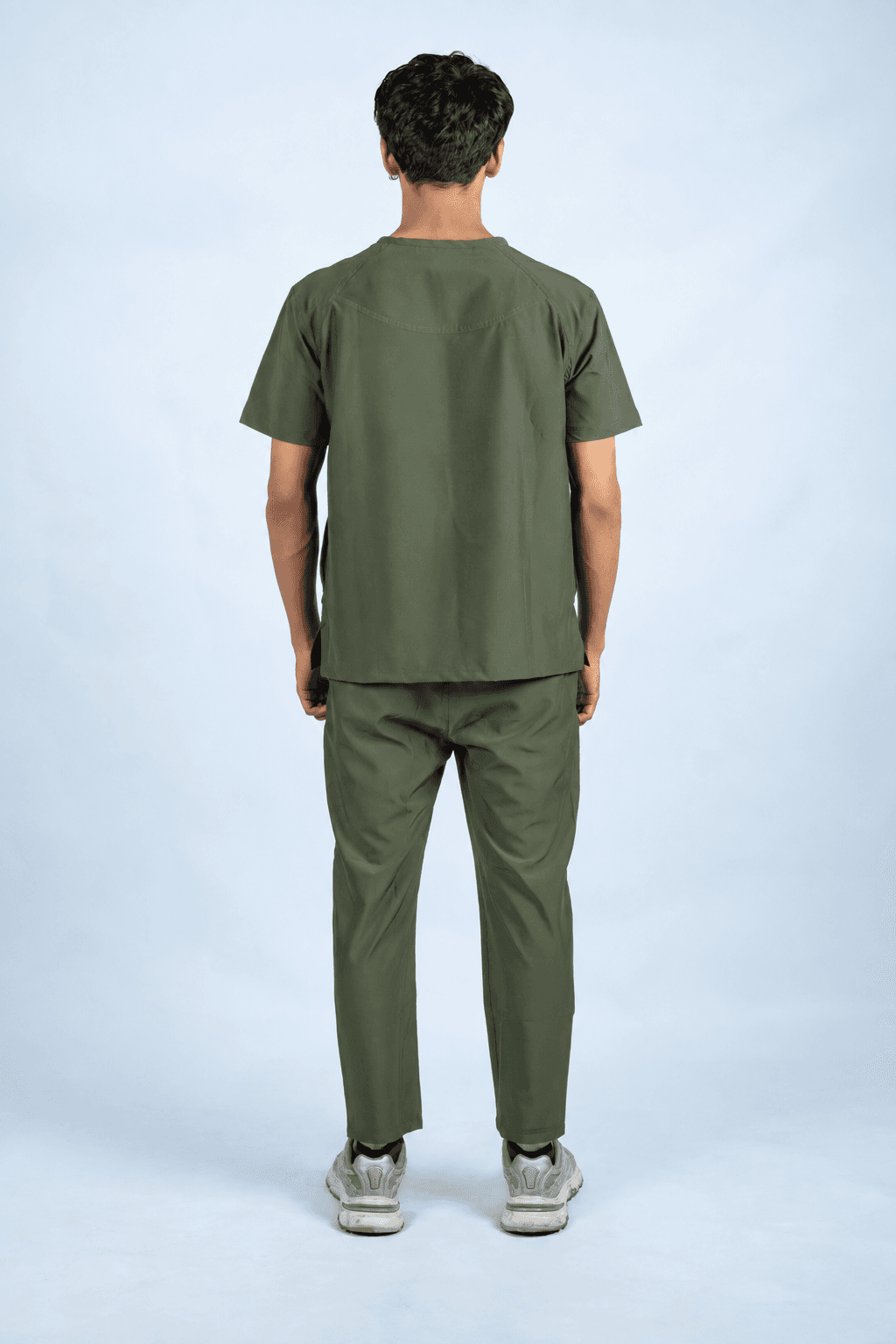 Men’s Athletic Scrub Set – Mediterranean Olive alternate view