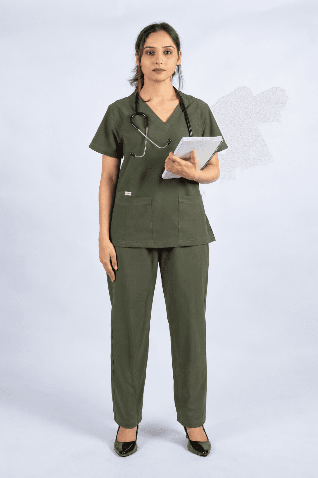 Women’s Athletic Scrub Set – Mediterranean Olive